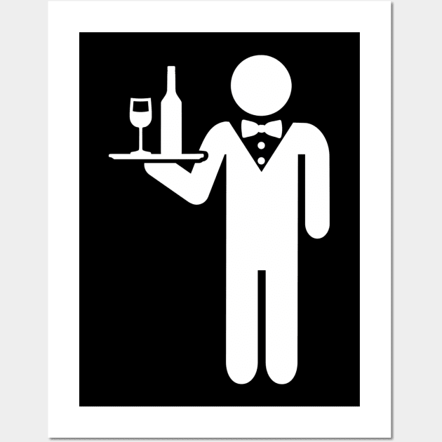 Waiter Wall Art by Designzz